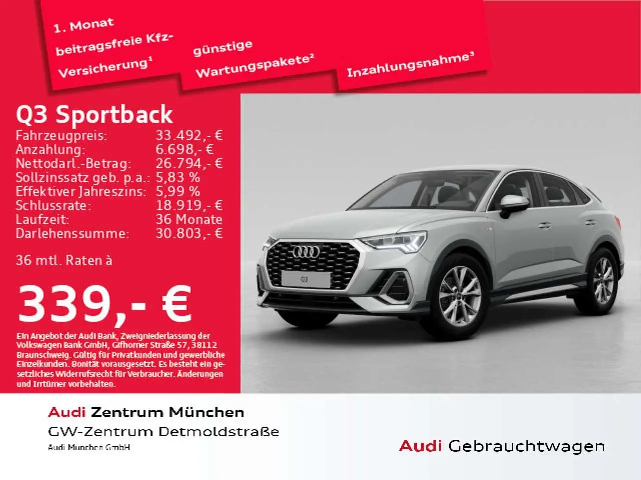 Photo 1 : Audi Q3 2021 Diesel