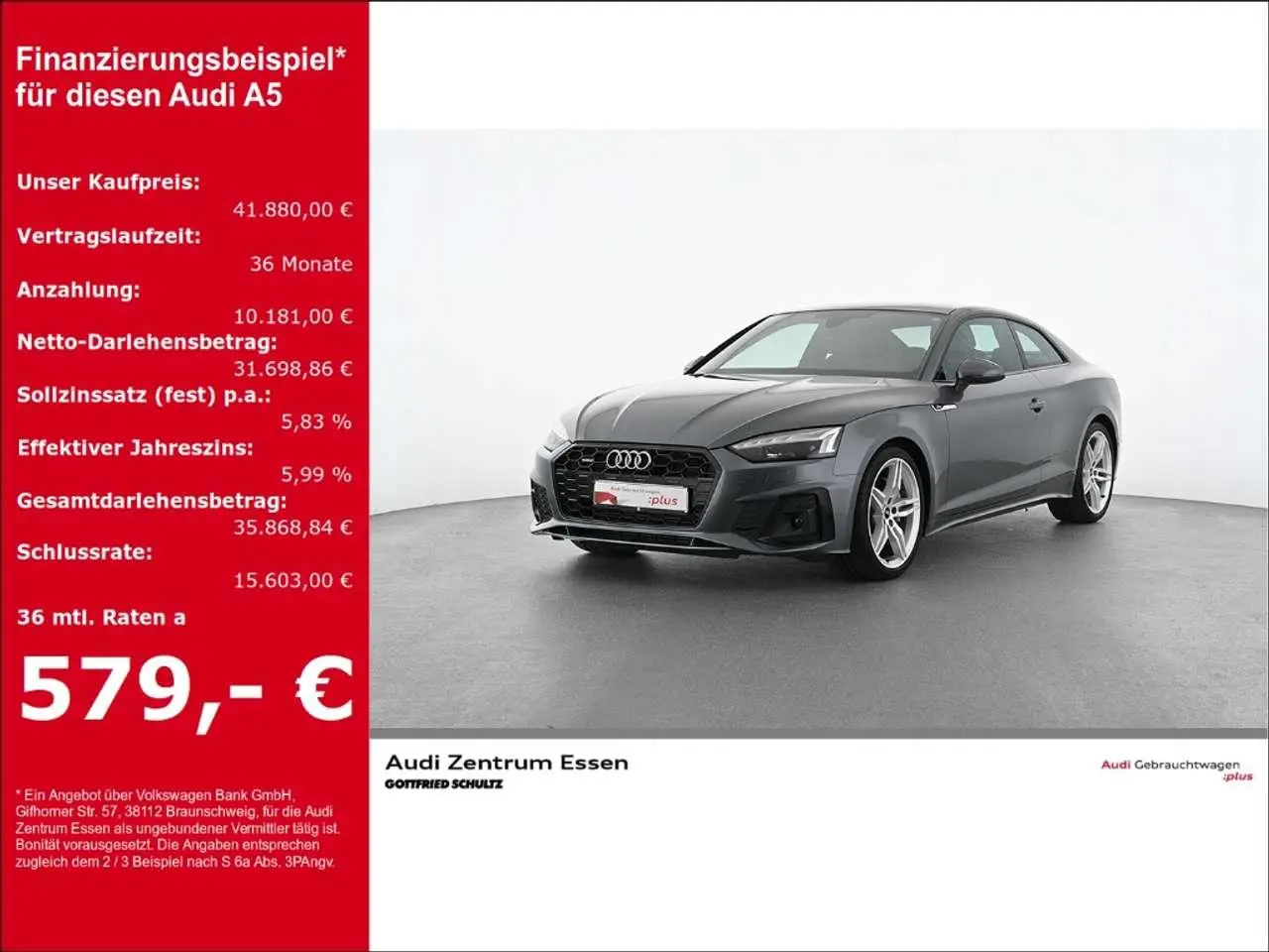 Photo 1 : Audi A5 2022 Essence