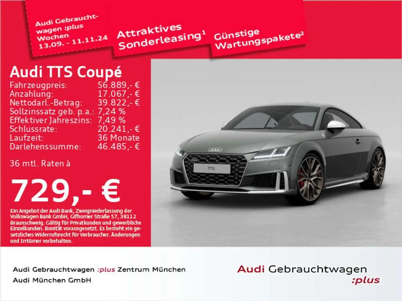 Photo 1 : Audi Tts 2024 Petrol