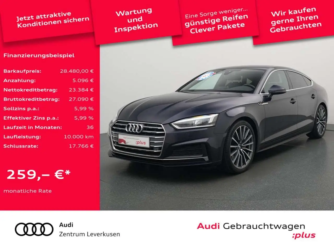 Photo 1 : Audi A5 2018 Diesel