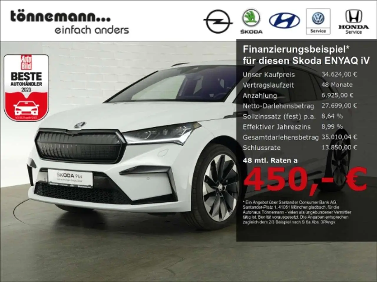 Photo 1 : Skoda Enyaq 2021 Électrique