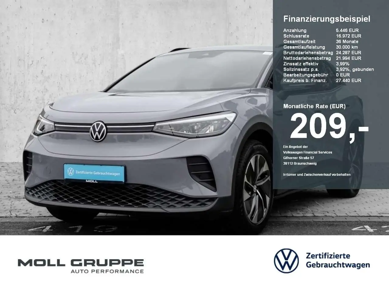 Photo 1 : Volkswagen Id.4 2021 Electric