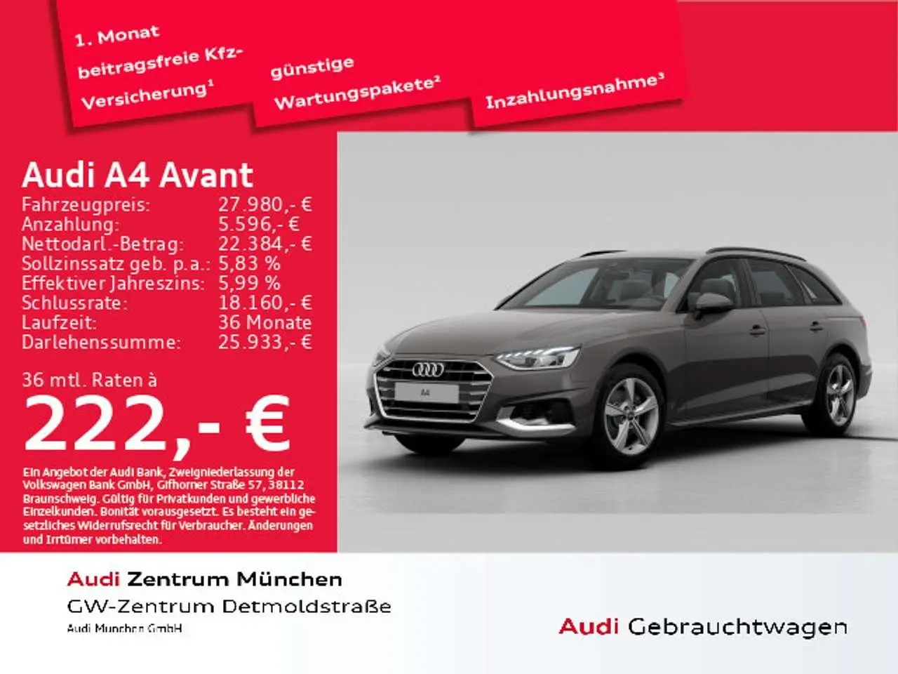 Photo 1 : Audi A4 2021 Essence