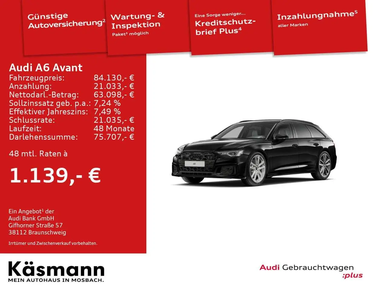 Photo 1 : Audi A6 2024 Diesel