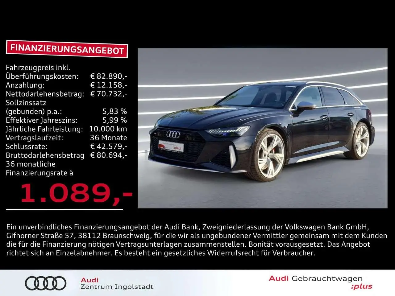 Photo 1 : Audi Rs6 2020 Petrol