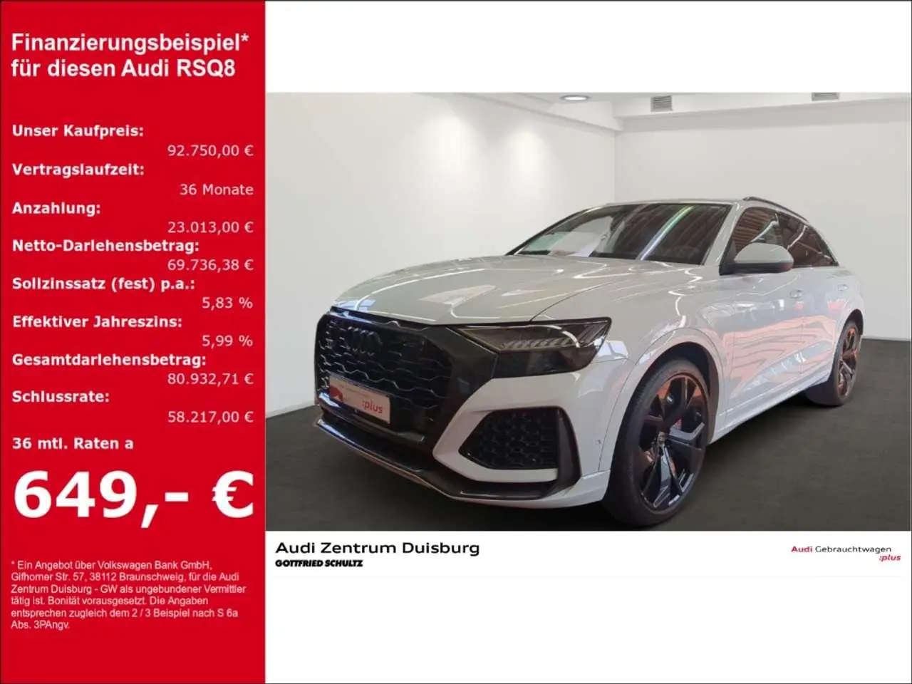 Photo 1 : Audi Rsq8 2021 Petrol