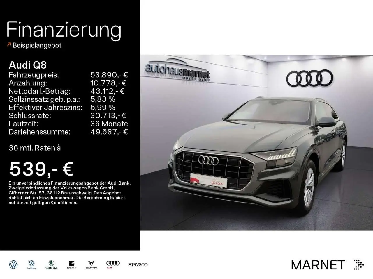 Photo 1 : Audi Q8 2020 Diesel