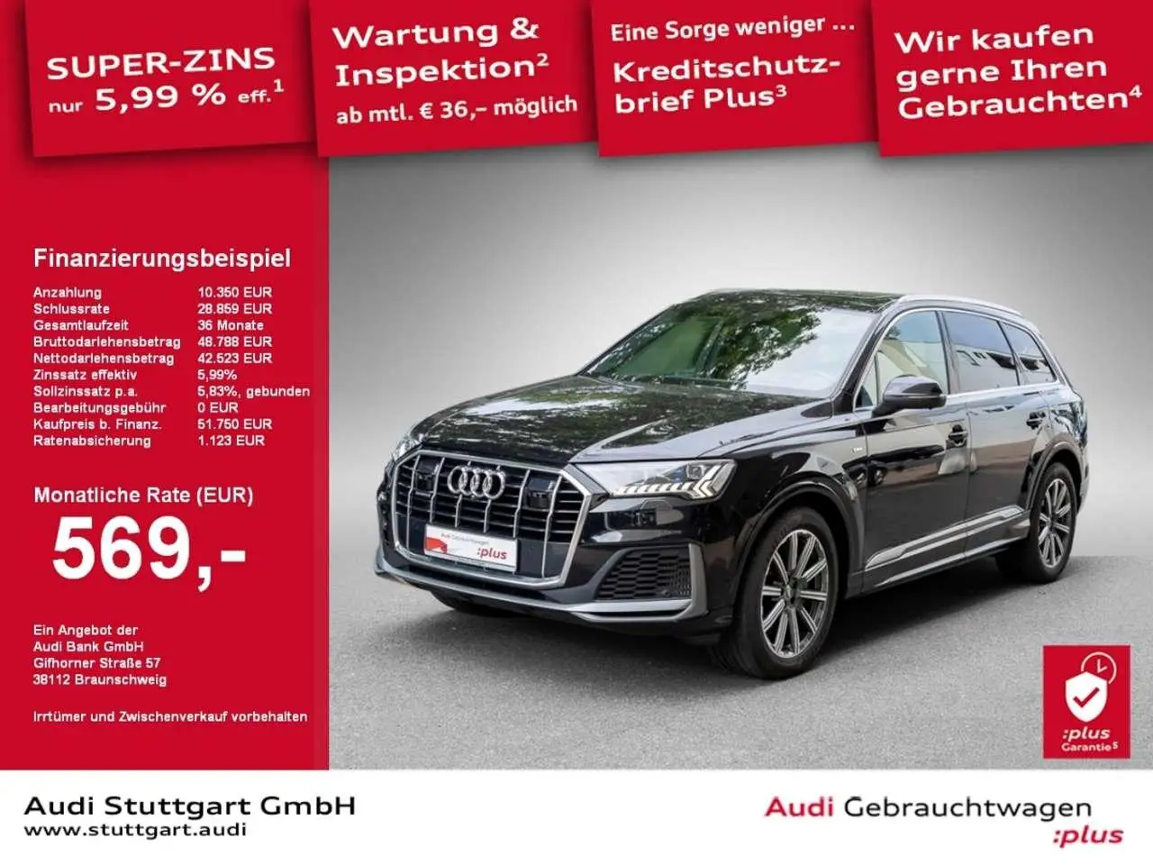 Photo 1 : Audi Q7 2020 Hybride