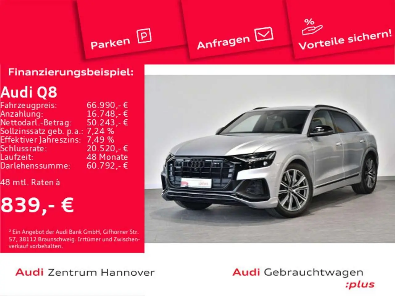 Photo 1 : Audi Q8 2021 Hybride