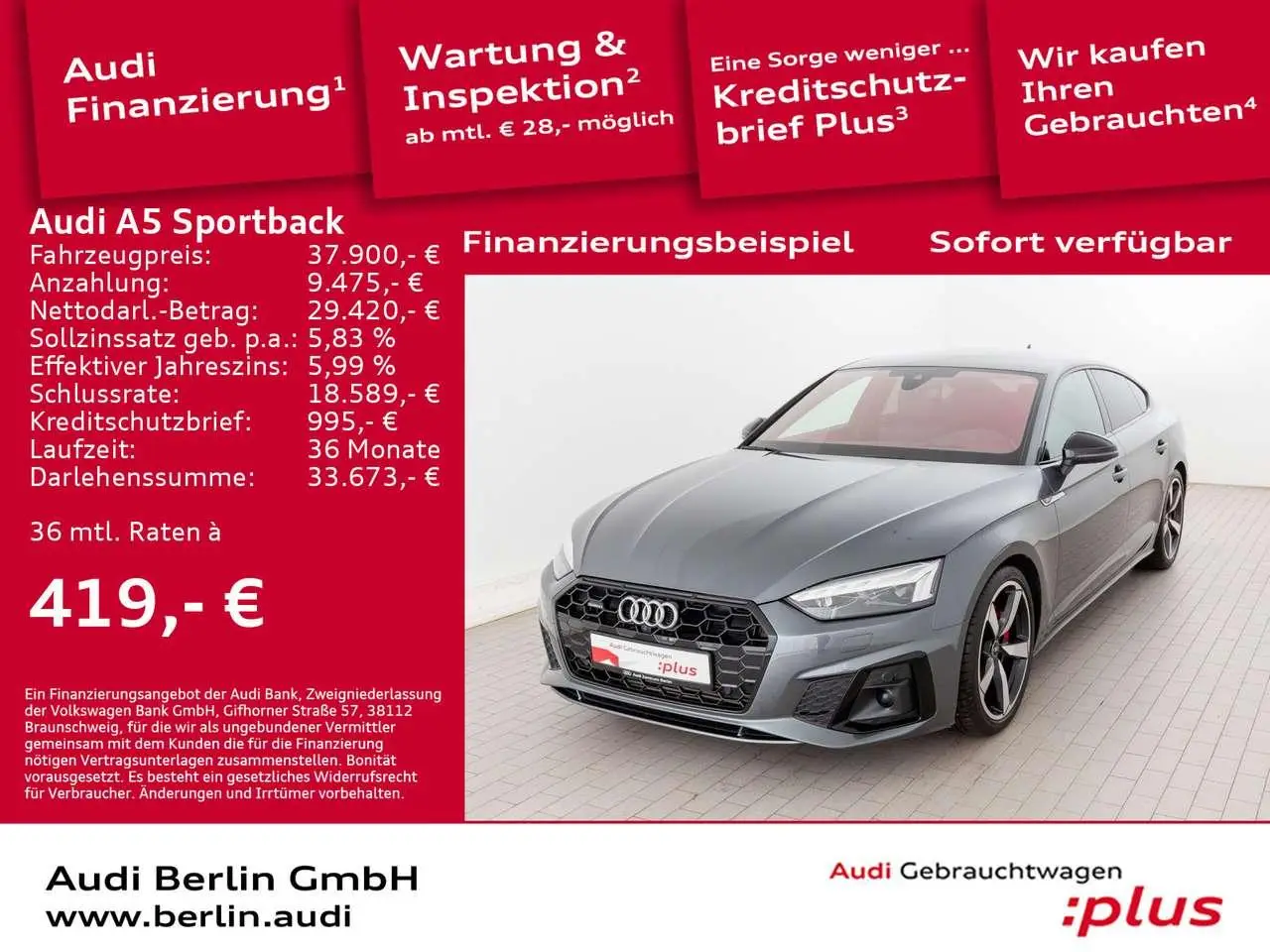 Photo 1 : Audi A5 2021 Petrol