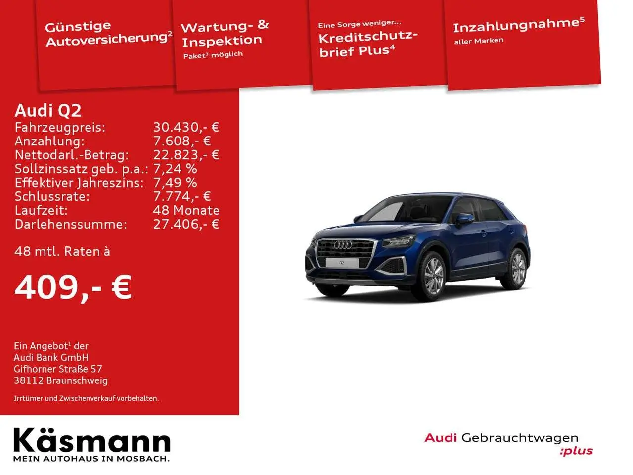 Photo 1 : Audi Q2 2024 Petrol