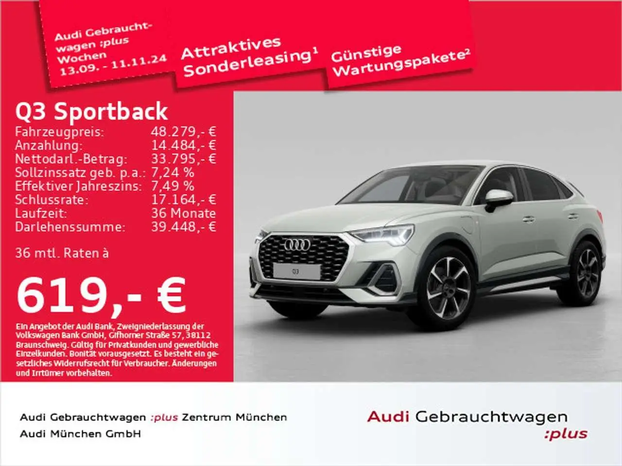 Photo 1 : Audi Q3 2024 Hybride