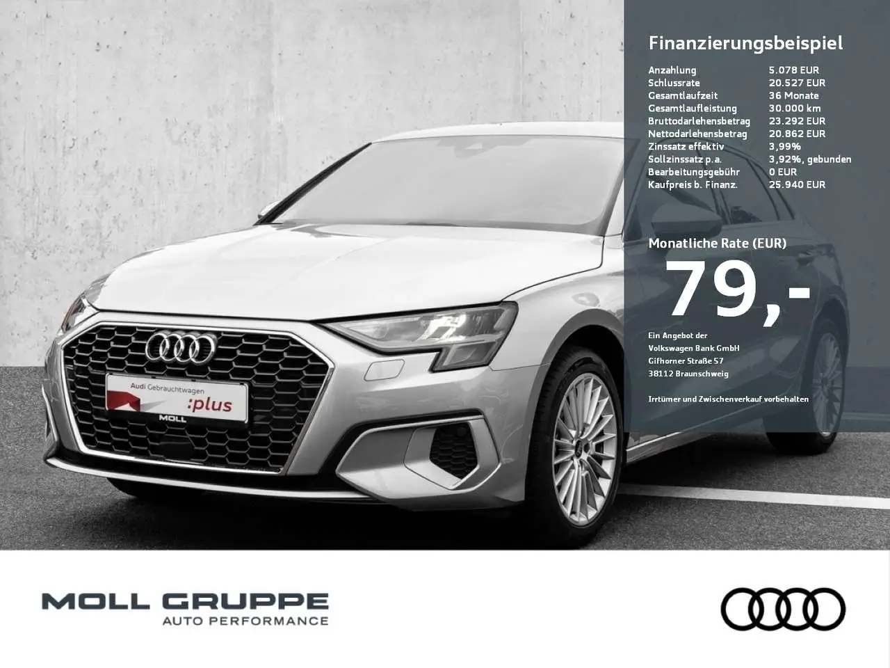 Photo 1 : Audi A3 2023 Essence