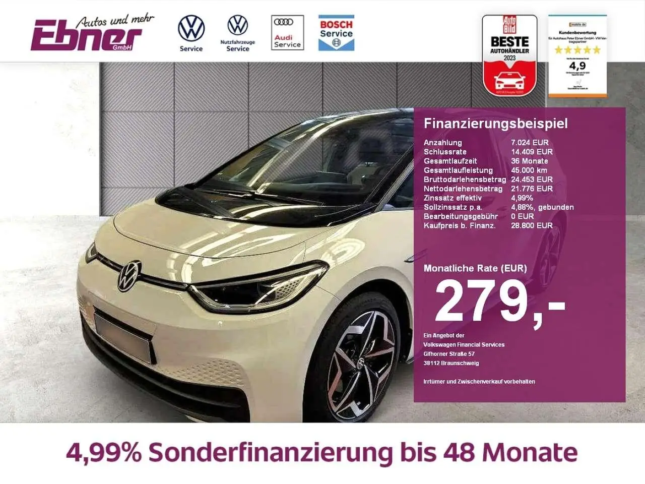 Photo 1 : Volkswagen Id.3 2021 Electric