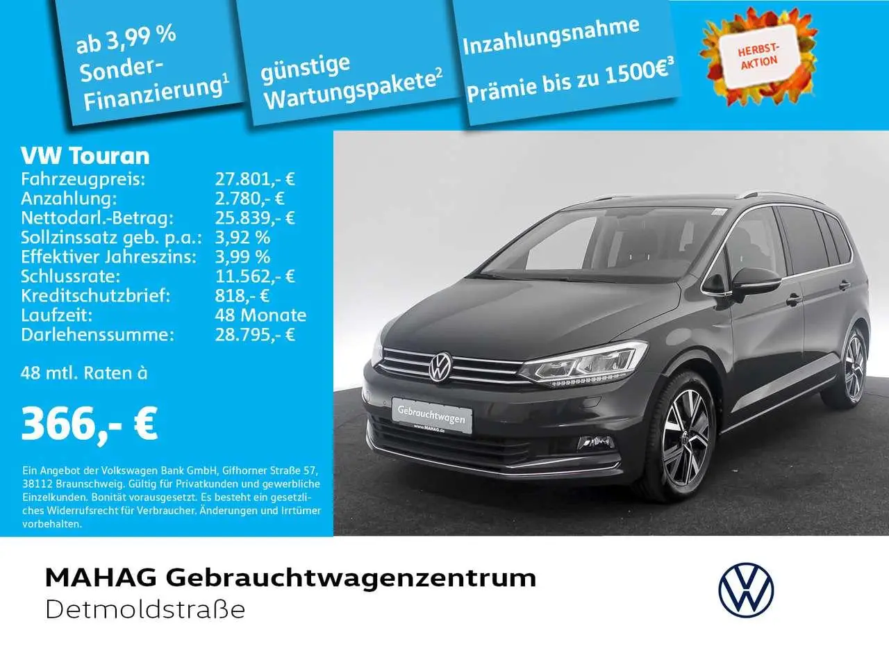 Photo 1 : Volkswagen Touran 2021 Petrol