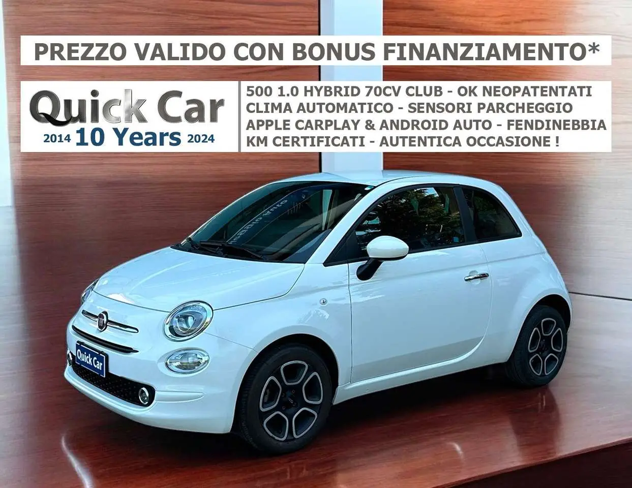 Photo 1 : Fiat 500 2022 Hybride