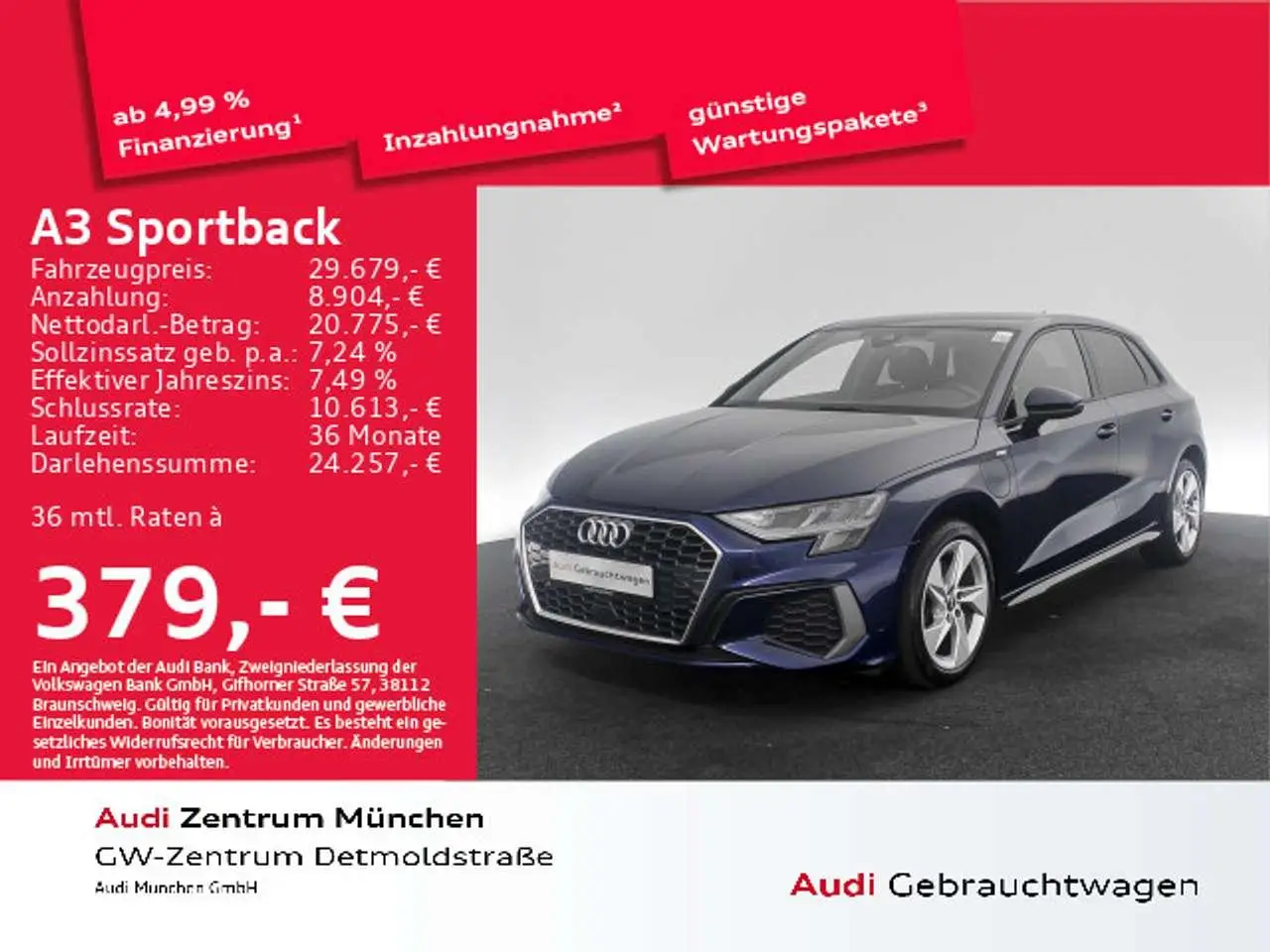 Photo 1 : Audi A3 2021 Hybride