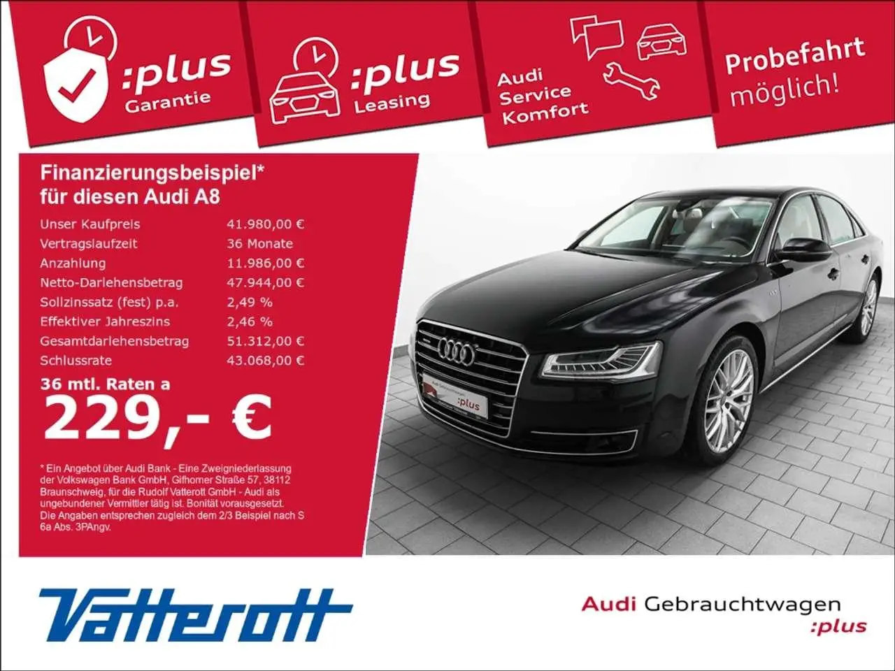 Photo 1 : Audi A8 2016 Diesel