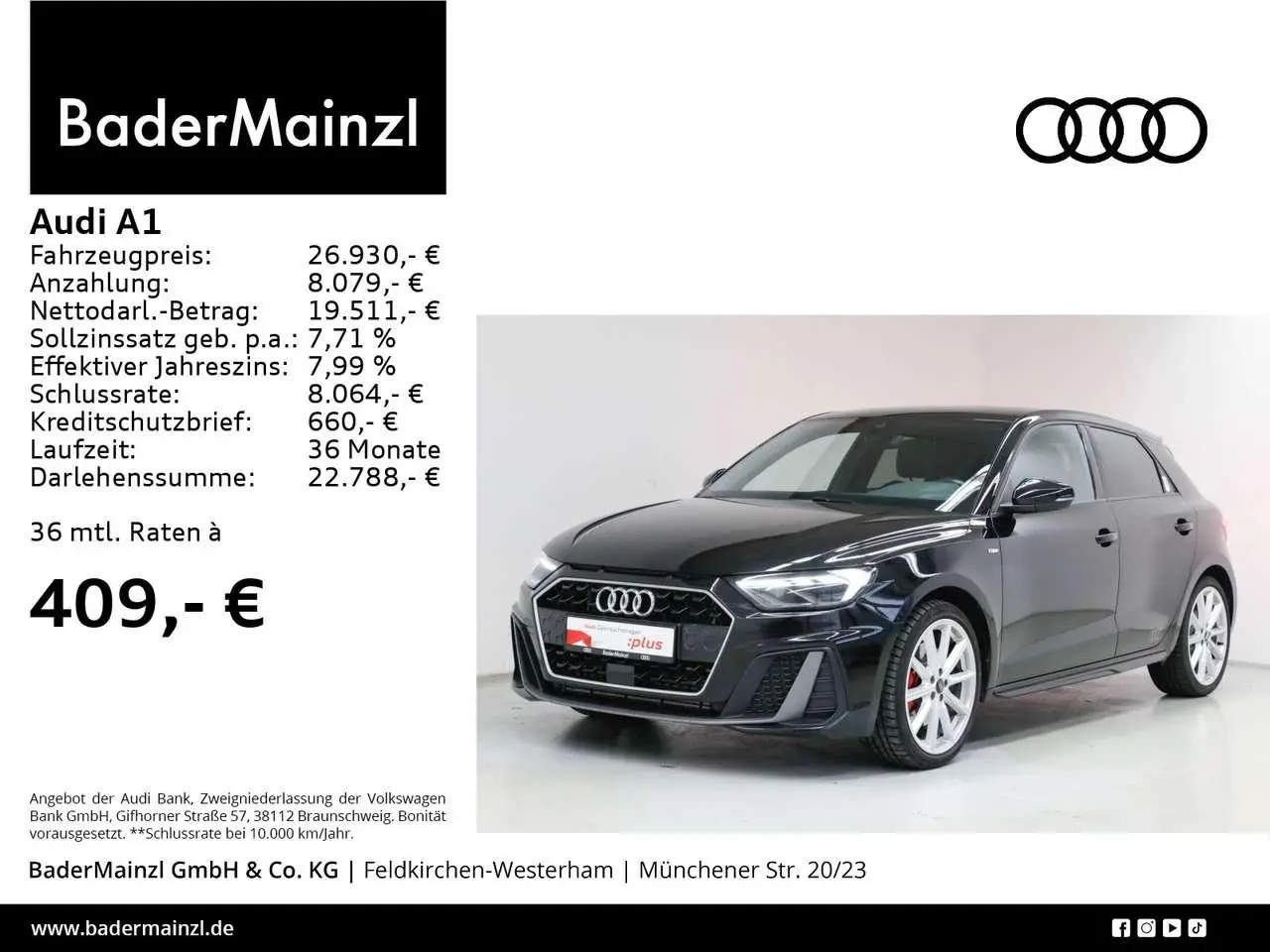 Photo 1 : Audi A1 2020 Essence