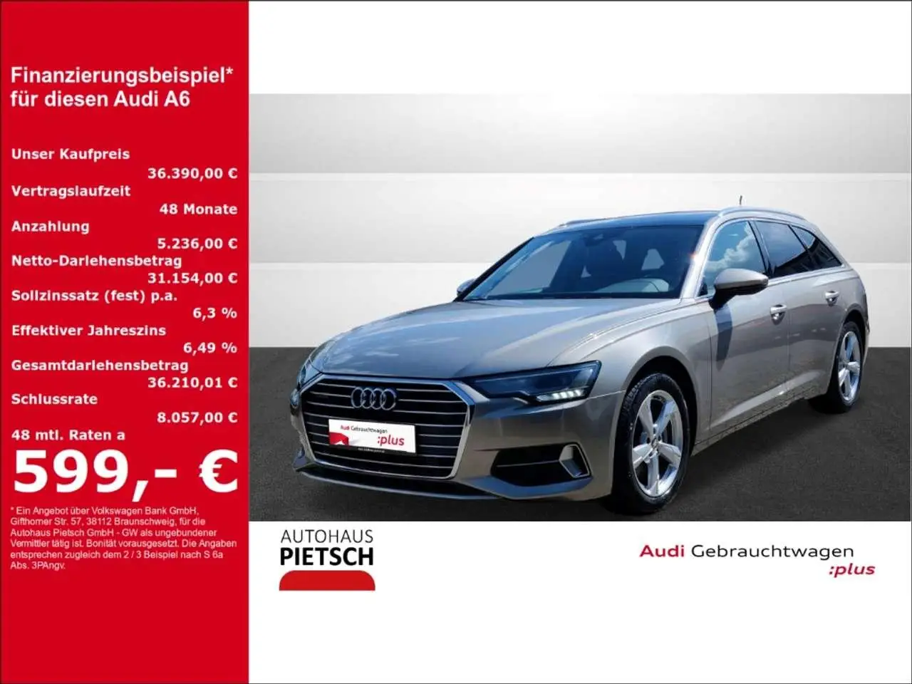 Photo 1 : Audi A6 2019 Diesel