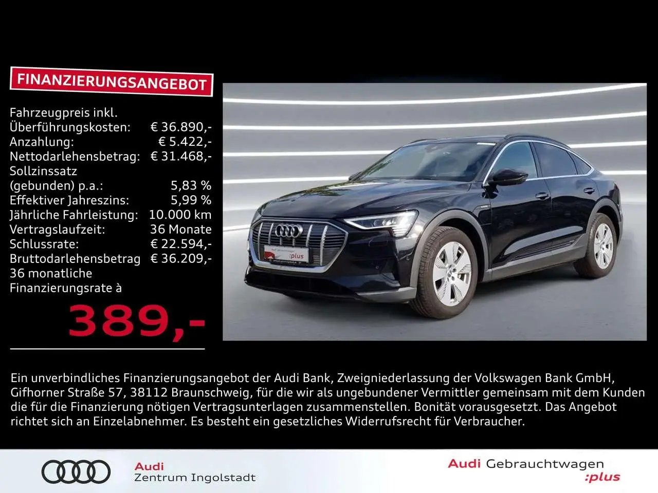 Photo 1 : Audi E-tron 2020 Électrique