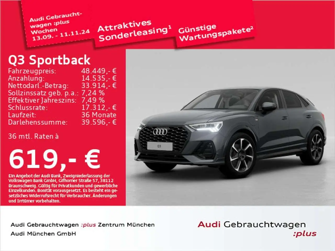 Photo 1 : Audi Q3 2024 Hybride