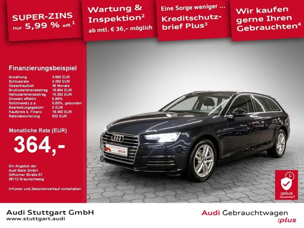 Photo 1 : Audi A4 2017 Diesel