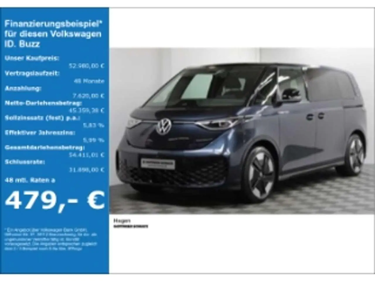 Photo 1 : Volkswagen Id. Buzz 2024 Électrique