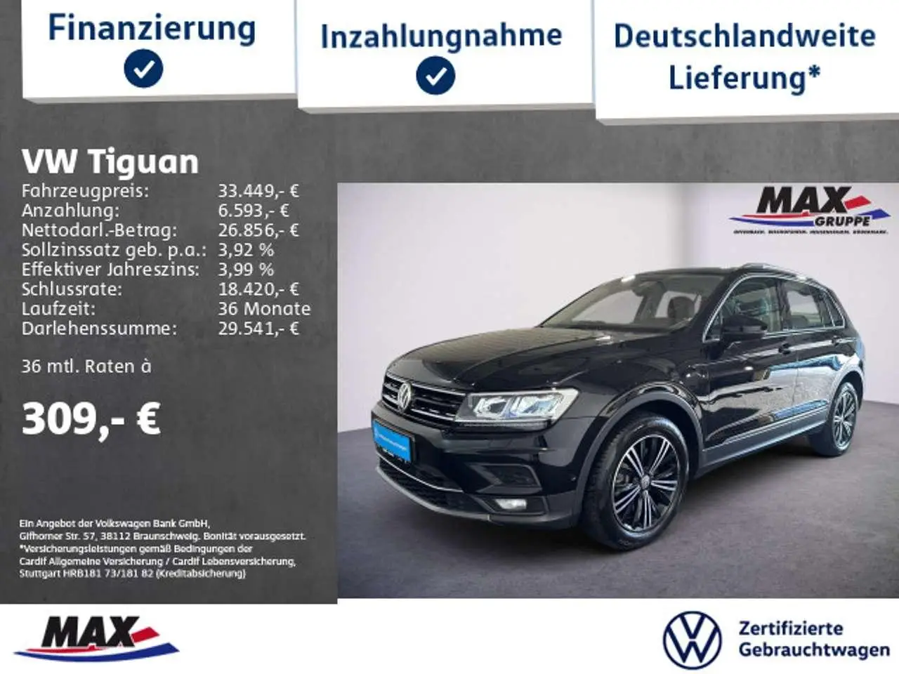 Photo 1 : Volkswagen Tiguan 2020 Diesel