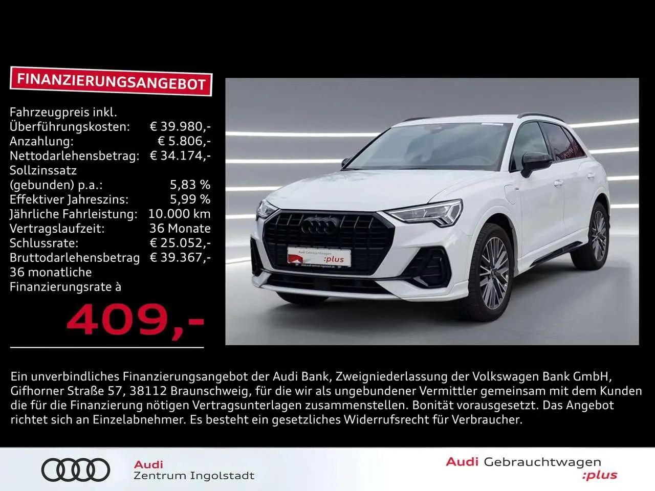 Photo 1 : Audi Q3 2023 Hybride