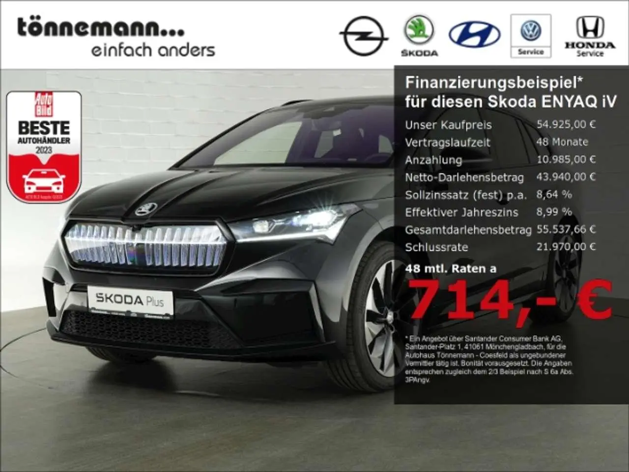 Photo 1 : Skoda Enyaq 2023 Electric