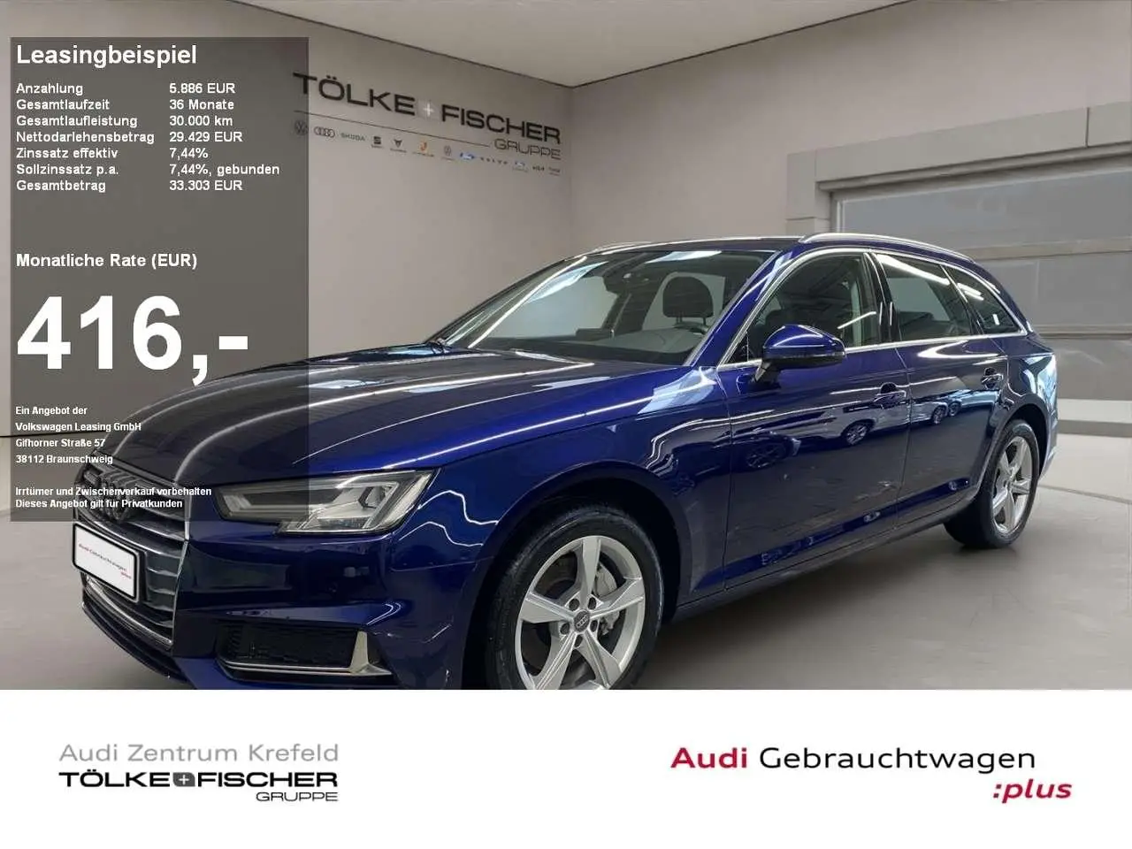 Photo 1 : Audi A4 2019 Diesel