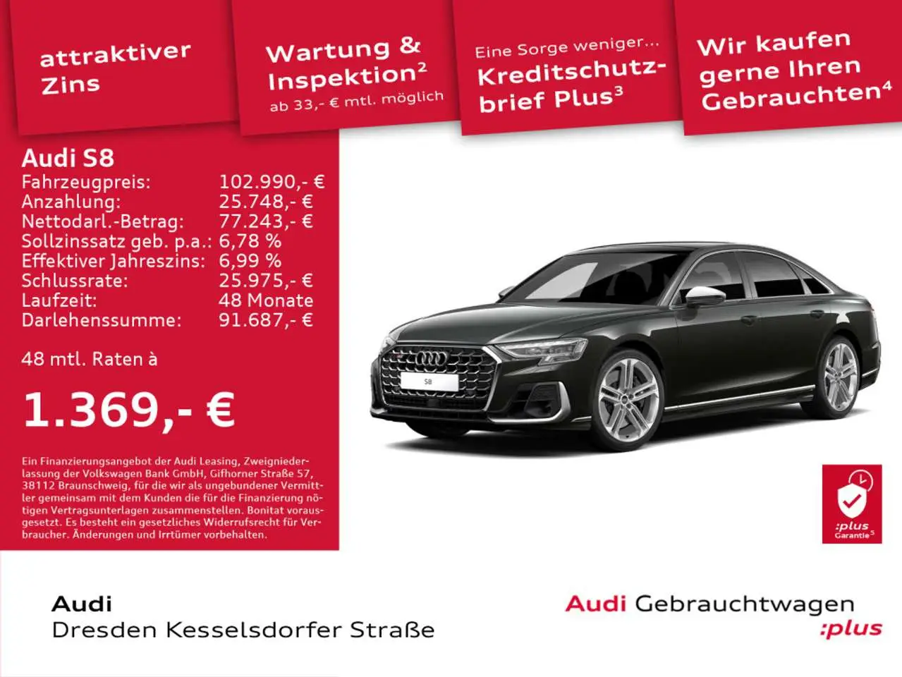 Photo 1 : Audi S8 2022 Petrol