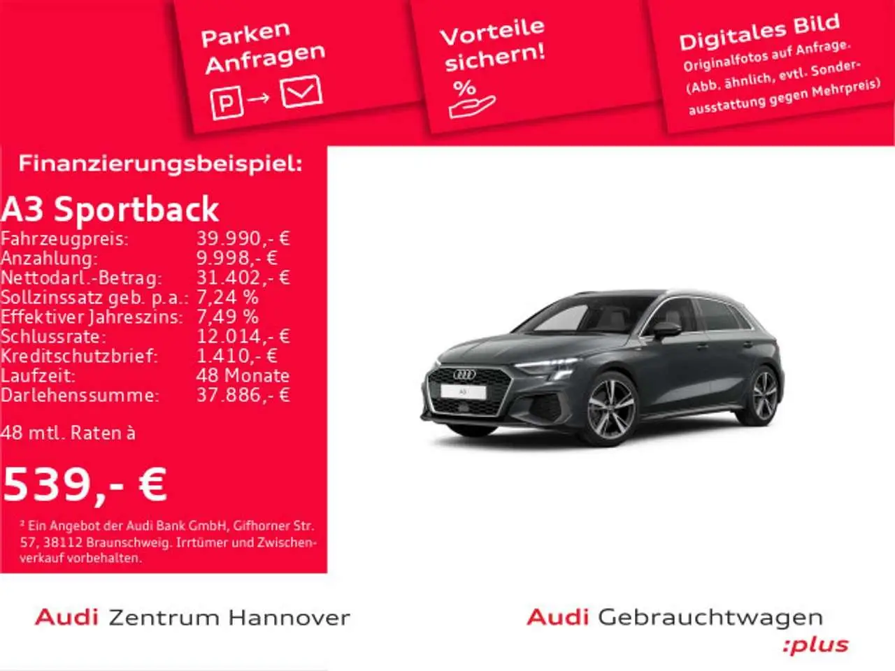 Photo 1 : Audi A3 2024 Petrol