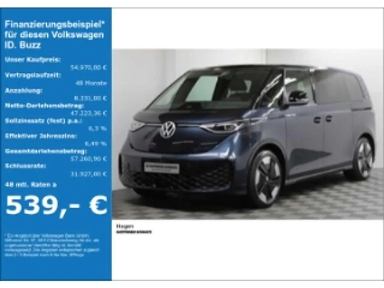 Photo 1 : Volkswagen Id. Buzz 2024 Electric