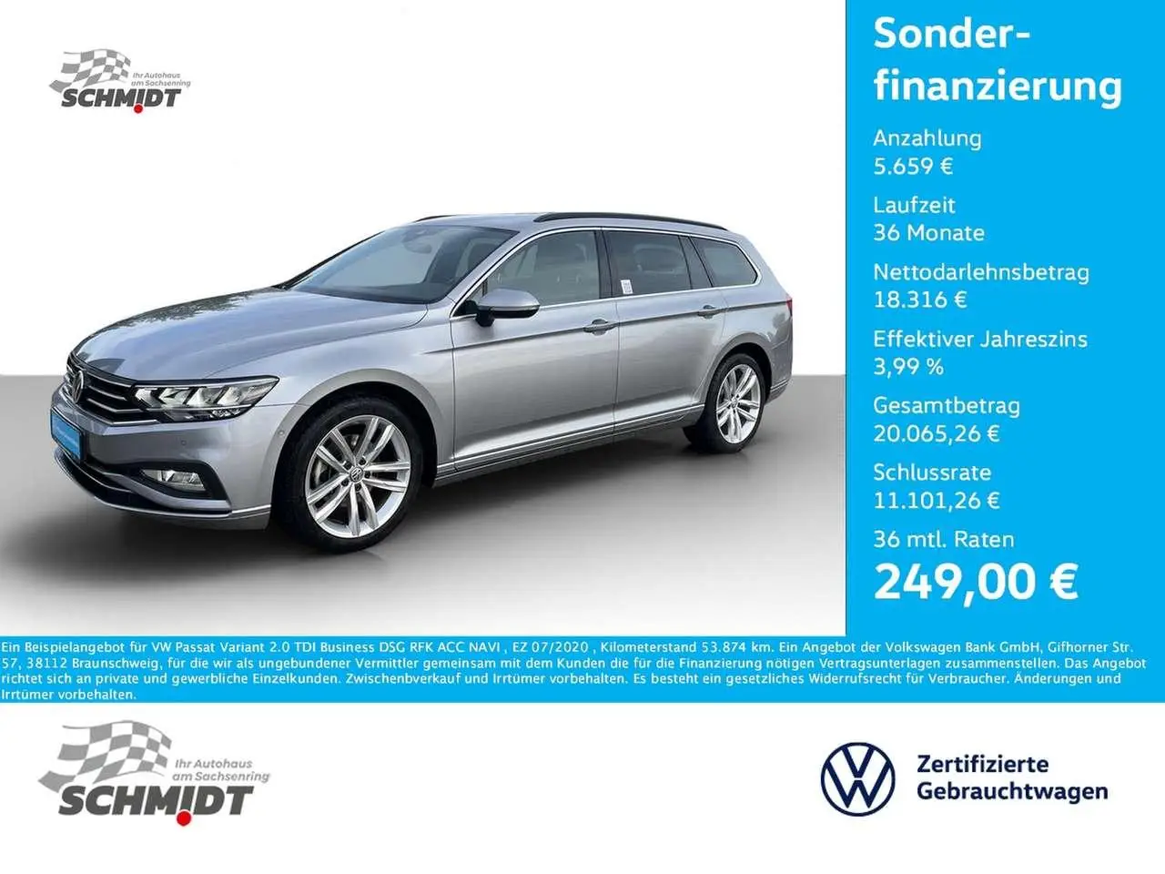 Photo 1 : Volkswagen Passat 2020 Diesel