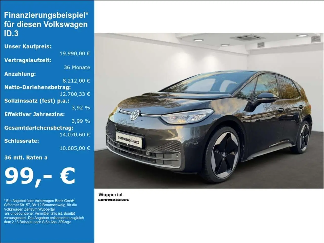 Photo 1 : Volkswagen Id.3 2021 Electric