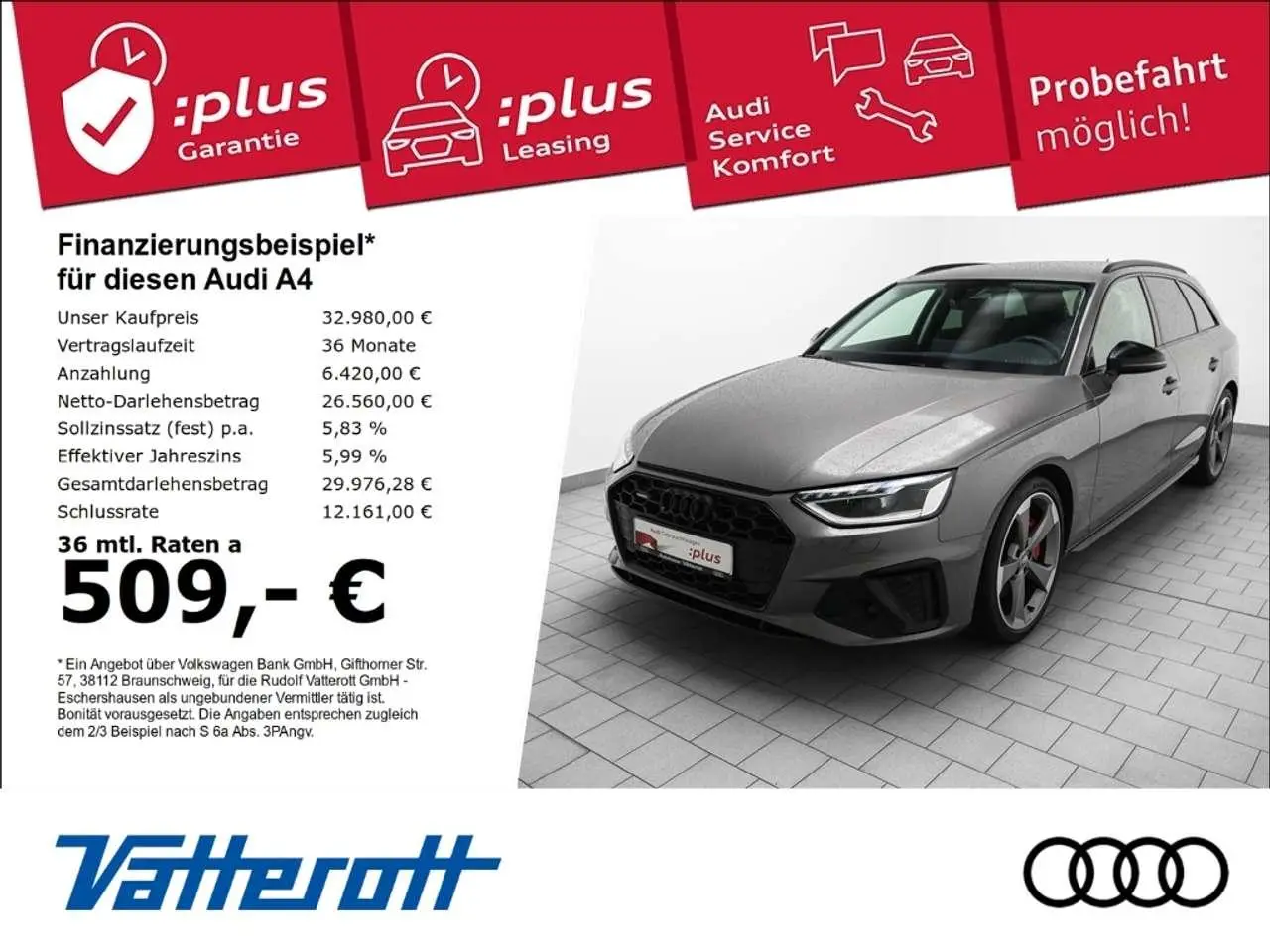 Photo 1 : Audi A4 2019 Petrol