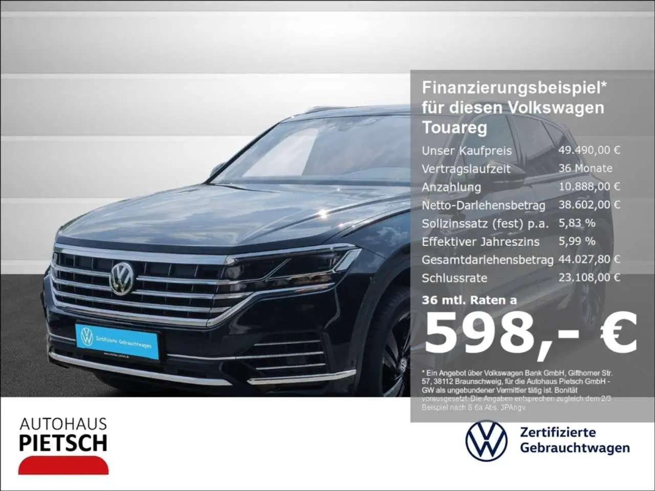 Photo 1 : Volkswagen Touareg 2020 Diesel