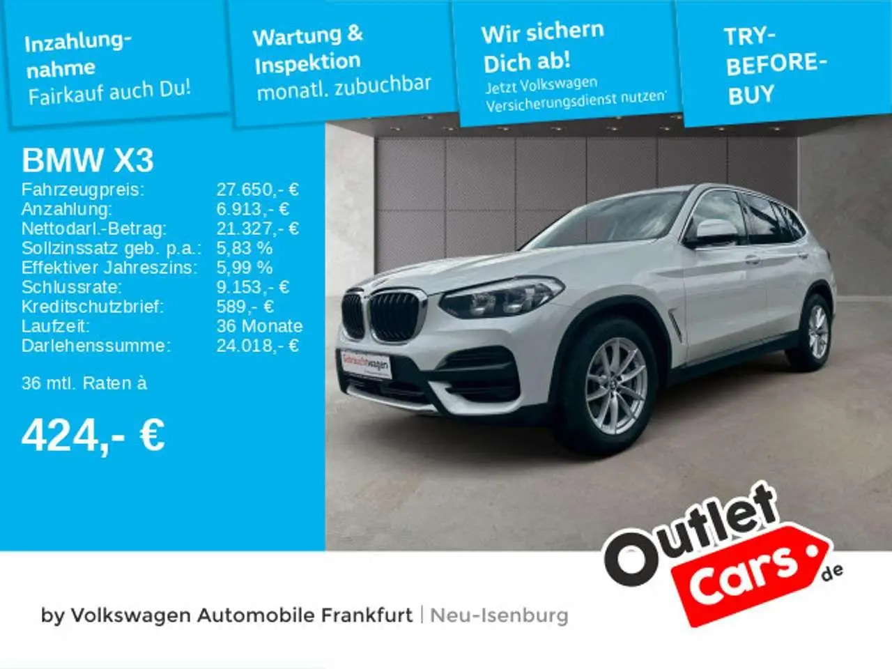 Photo 1 : Bmw X3 2019 Diesel