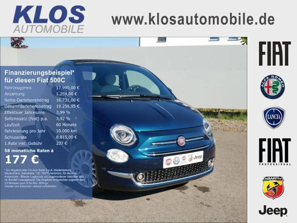 Photo 1 : Fiat 500c 2022 Essence