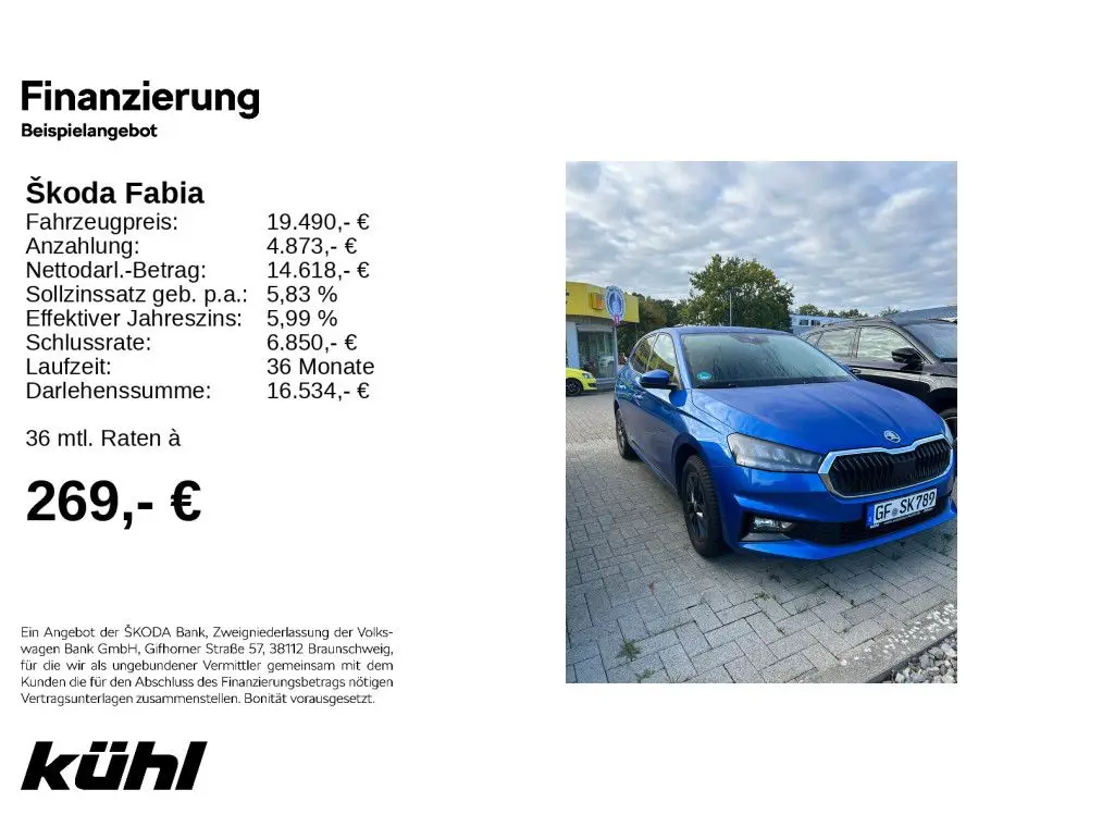 Photo 1 : Skoda Fabia 2024 Essence