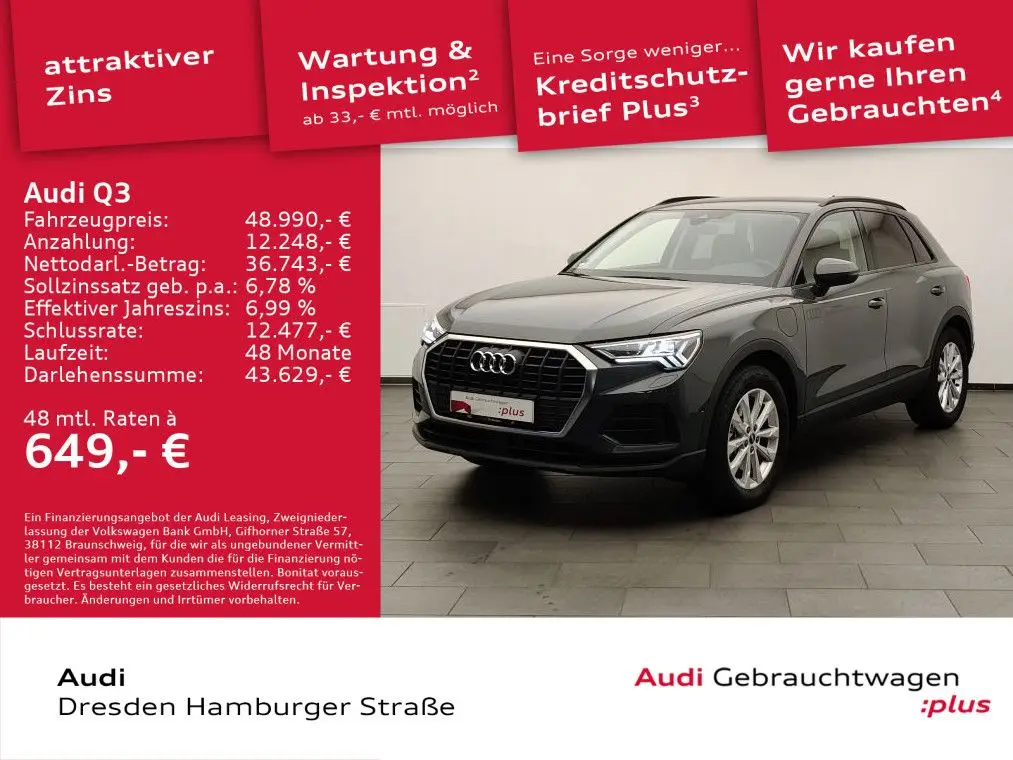 Photo 1 : Audi Q3 2023 Hybride