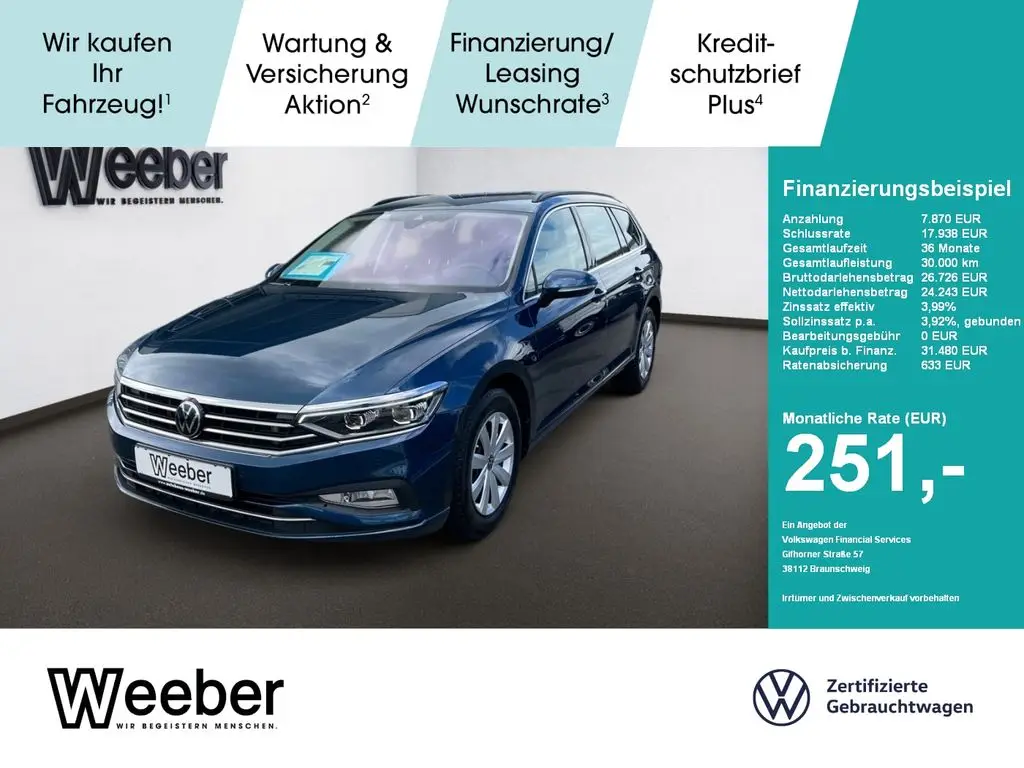 Photo 1 : Volkswagen Passat 2023 Essence