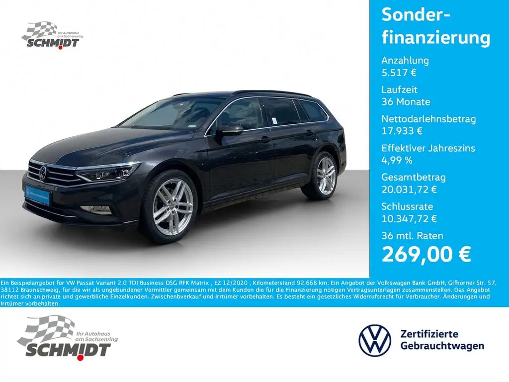 Photo 1 : Volkswagen Passat 2020 Diesel