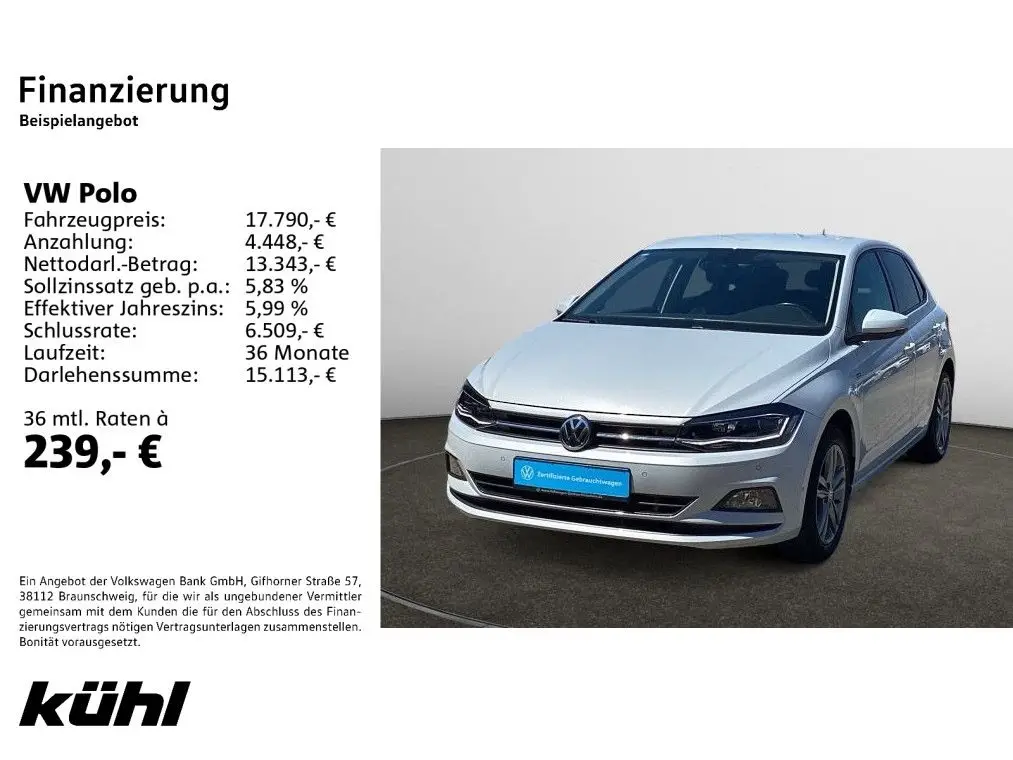 Photo 1 : Volkswagen Polo 2019 Essence