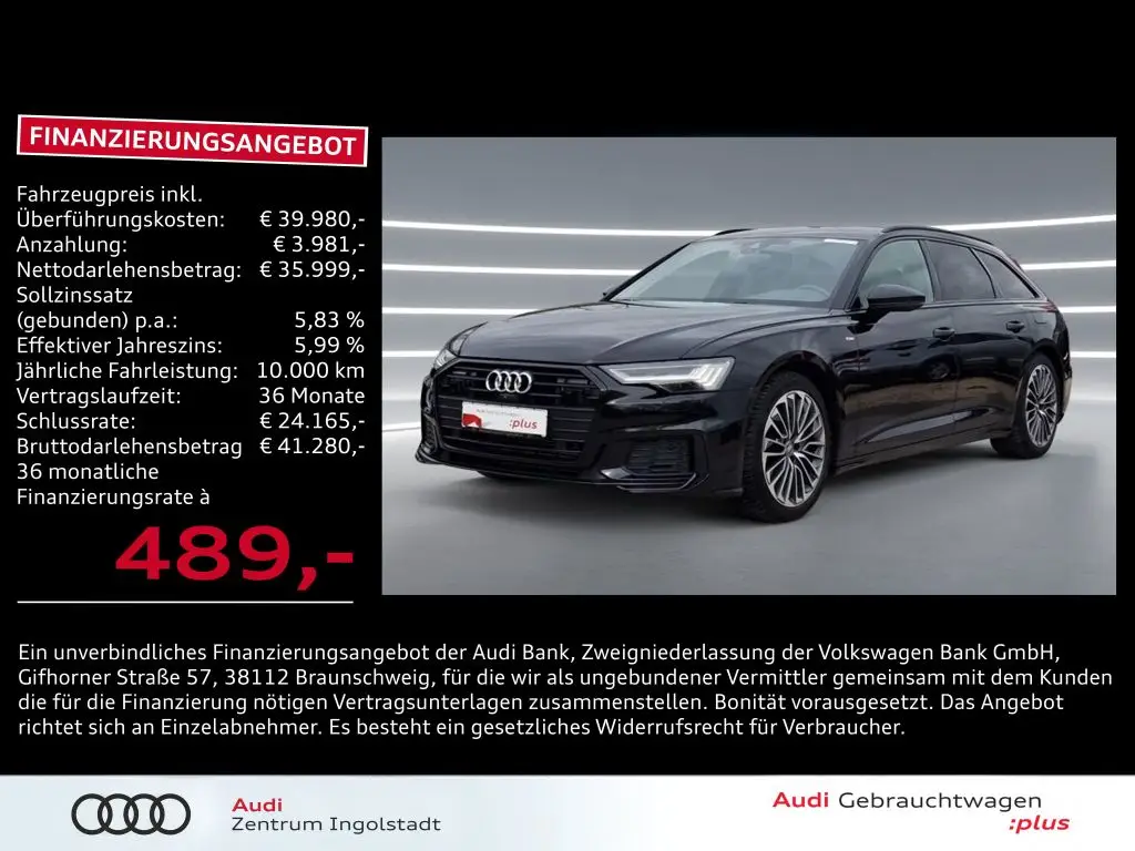 Photo 1 : Audi A6 2020 Hybride