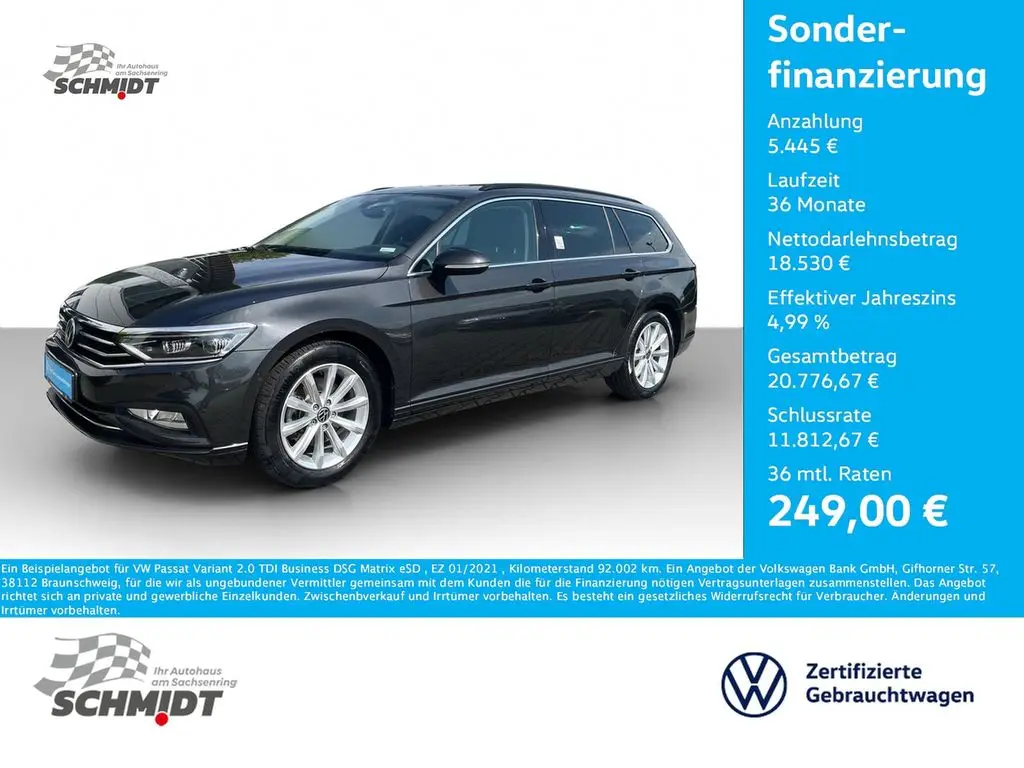 Photo 1 : Volkswagen Passat 2021 Diesel