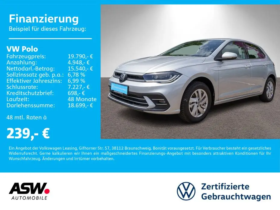 Photo 1 : Volkswagen Polo 2022 Essence