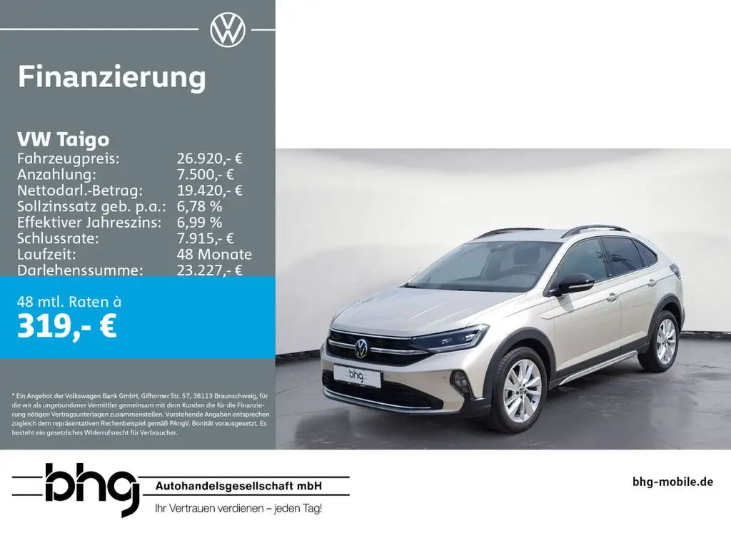 Photo 1 : Volkswagen Taigo 2023 Essence